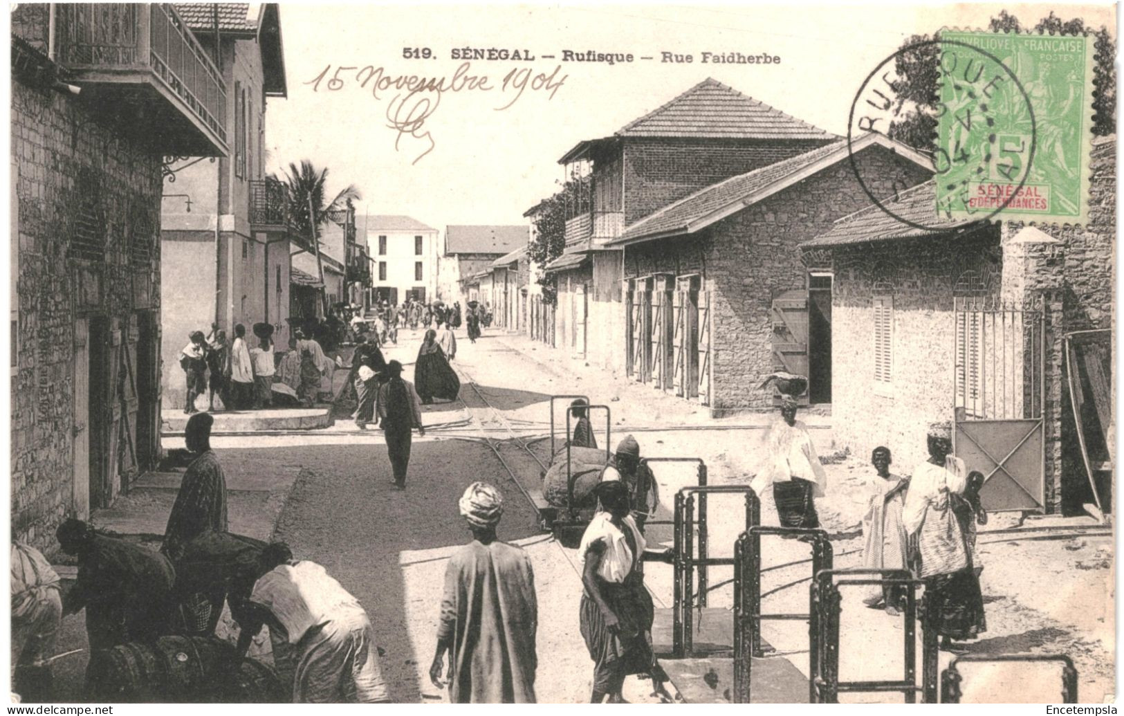 CPA Carte Postale Sénégal  RUFISQUE Rue Faidherbe 1904  VM80918 - Sénégal