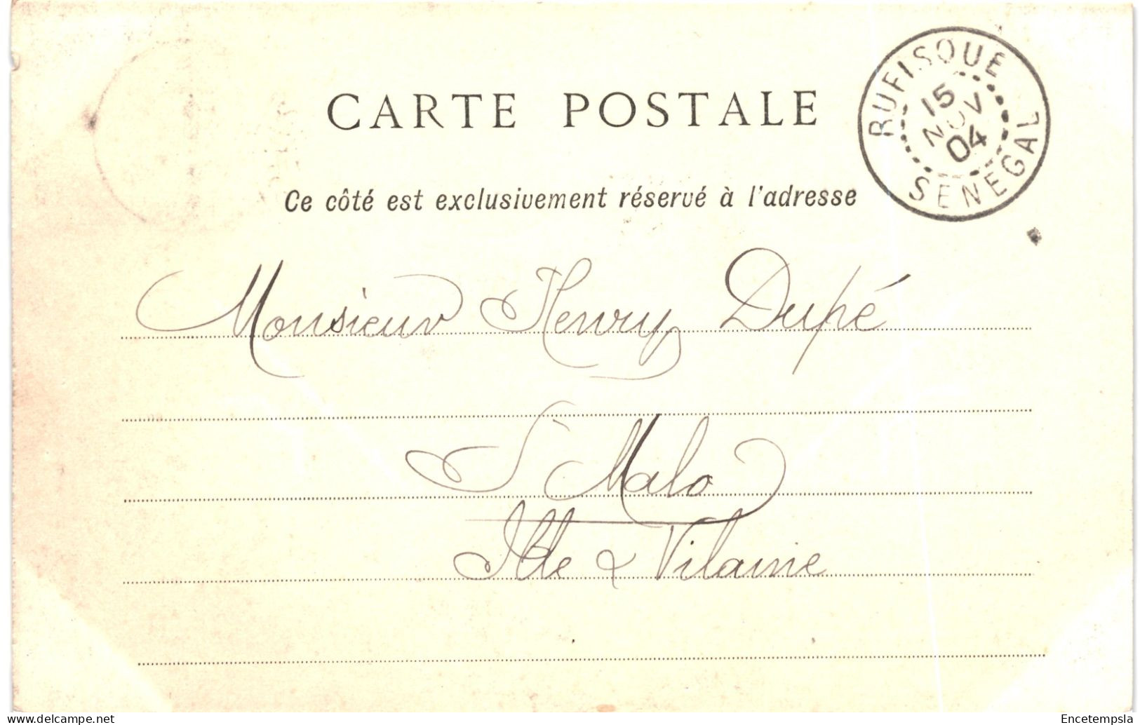 CPA Carte Postale Sénégal  RUFISQUE Rue Faidherbe 1904  VM80918 - Sénégal