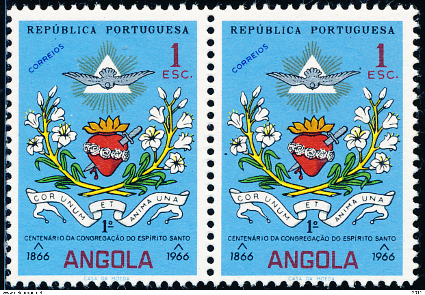 Angola - 1966 - Brotherhood Of The Holy Spirit / BL2H - MNH - Angola