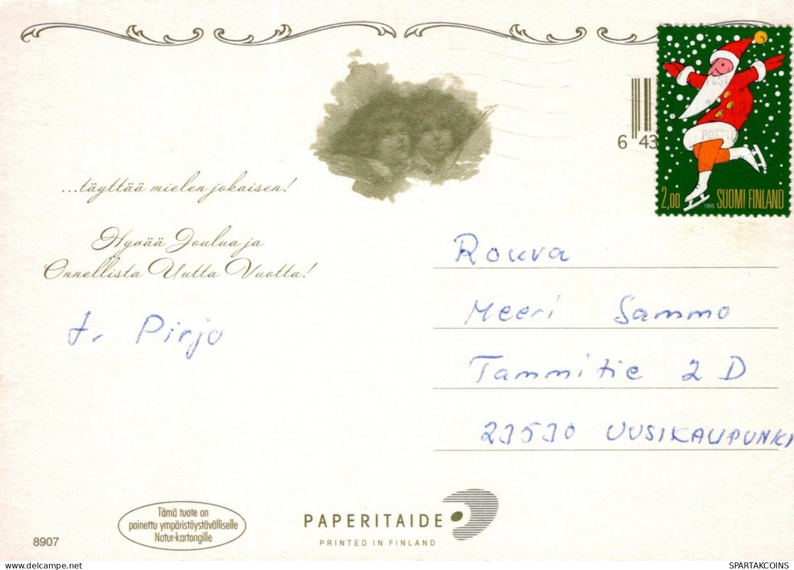 ANGEL CHRISTMAS Holidays Vintage Postcard CPSM #PAH213.GB - Anges