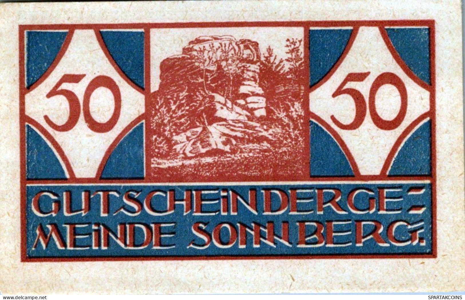 50 HELLER 1920 Stadt SONNBERG Oberösterreich Österreich UNC Österreich Notgeld #PH017 - Lokale Ausgaben