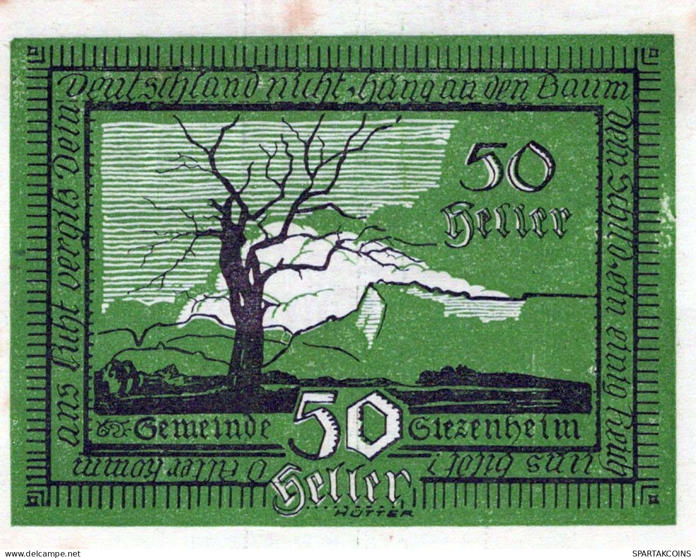 50 HELLER 1920 Stadt SIEZENHEIM Salzburg Österreich Notgeld Banknote #PE909 - [11] Emissions Locales