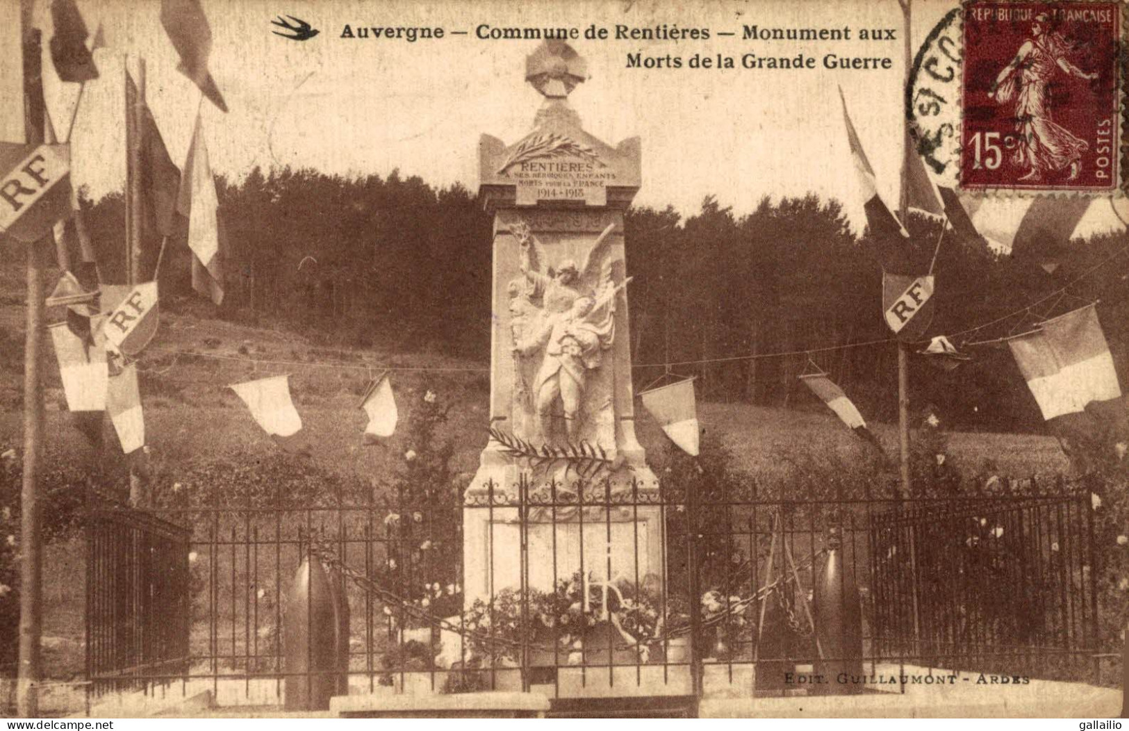 COMMUNE DE RENTIERES MONUMENT AUX MORTS - Autres & Non Classés