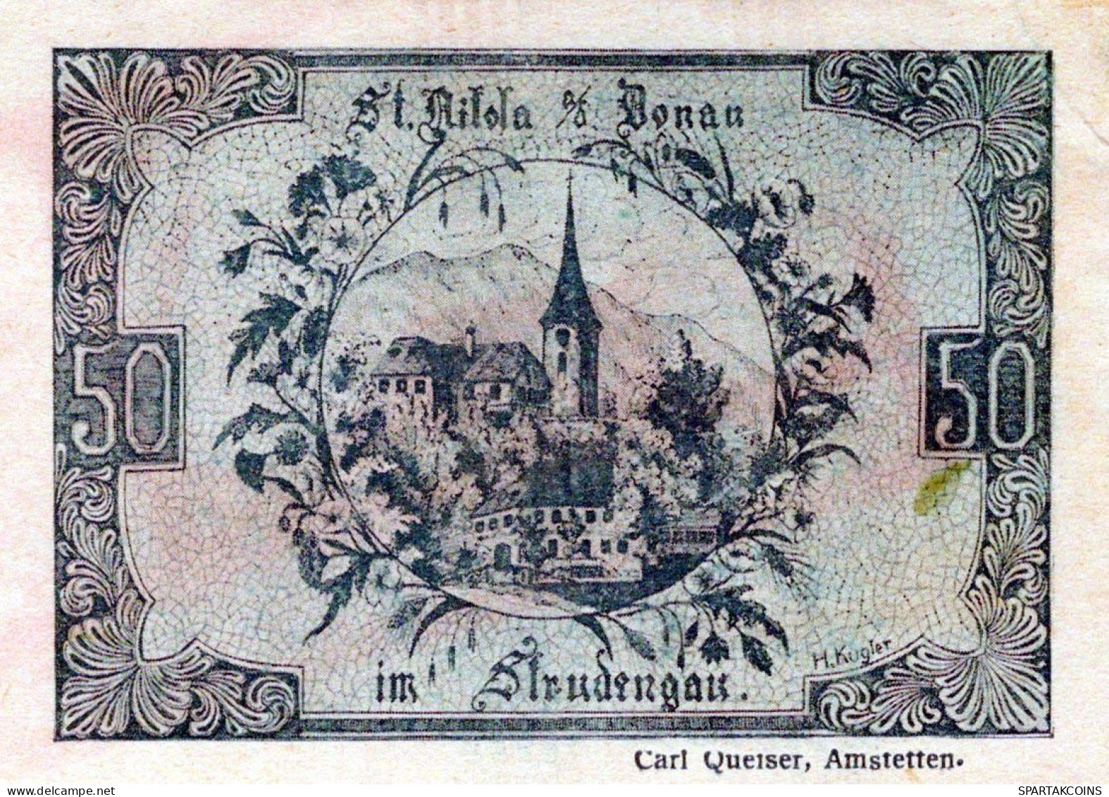 50 HELLER 1920 Stadt SANKT NIKOLA AN DER DONAU Oberösterreich Österreich #PE872 - [11] Local Banknote Issues