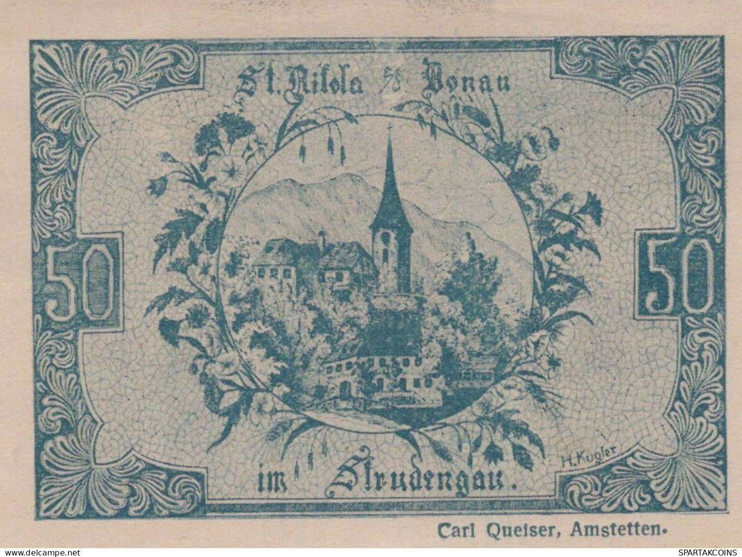 50 HELLER 1920 Stadt SANKT NIKOLA AN DER DONAU Oberösterreich Österreich #PE785 - [11] Local Banknote Issues