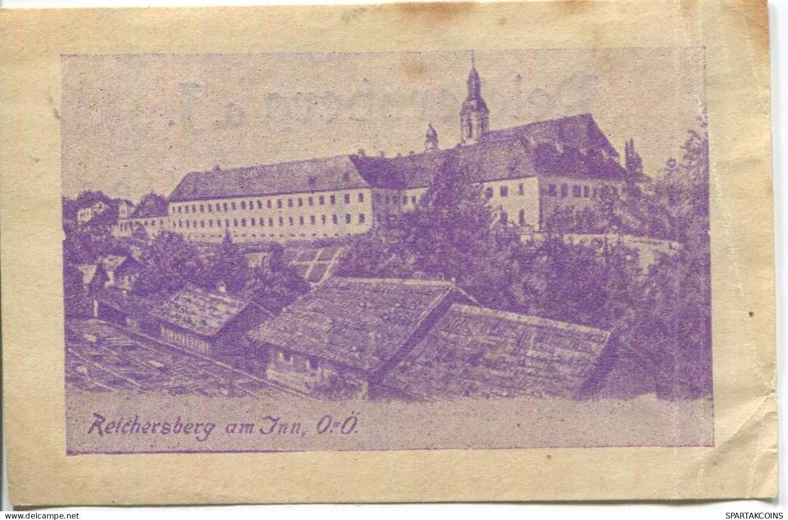 50 HELLER 1920 Stadt REICHERSBERG Oberösterreich Österreich Notgeld Papiergeld Banknote #PL727 - [11] Local Banknote Issues