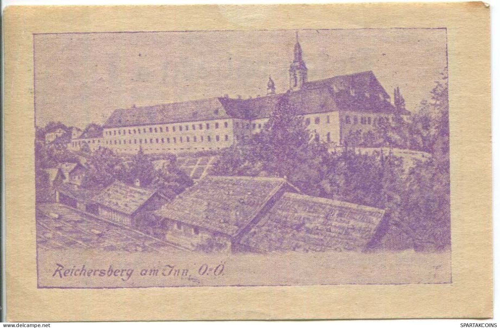 50 HELLER 1920 Stadt REICHERSBERG Oberösterreich Österreich Notgeld Papiergeld Banknote #PL728 - [11] Local Banknote Issues