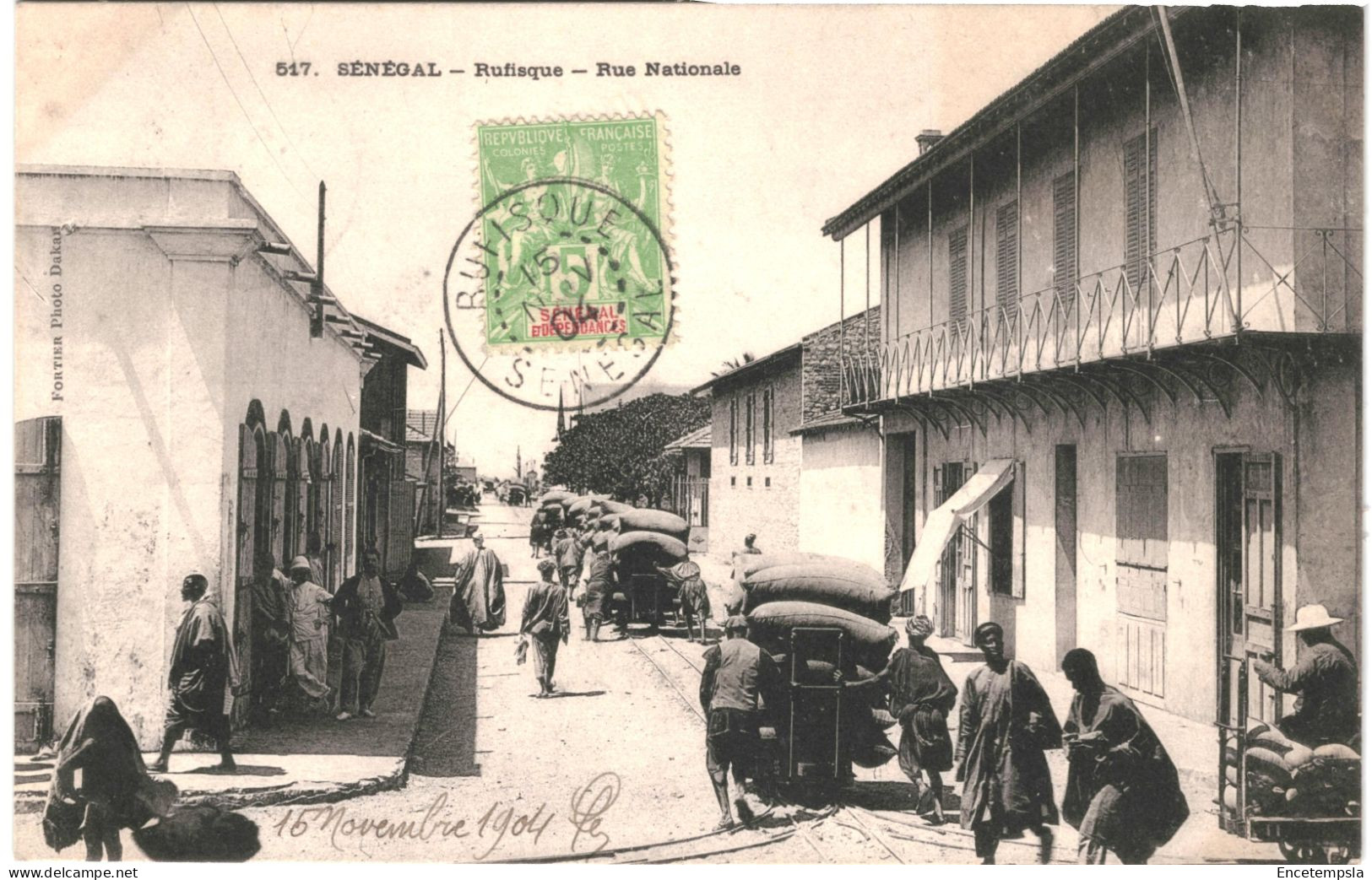CPA Carte Postale Sénégal  RUFISQUE Rue Nationale  1904  VM80919 - Sénégal