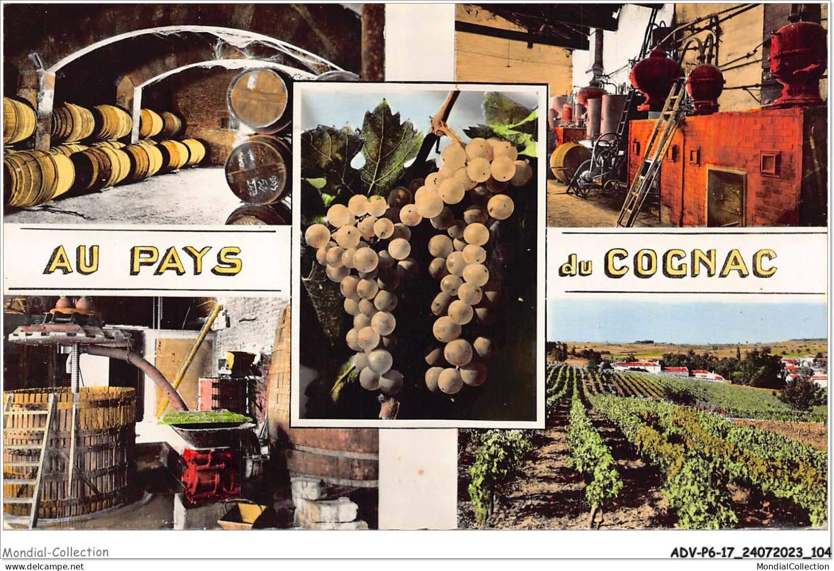 ADVP6-17-0506 - AU PAYS DU COGNAC - 1 Chai De Reserve - 2 La Distillerie - 3 Le Pressoir - Le Vignoble - - Sonstige & Ohne Zuordnung
