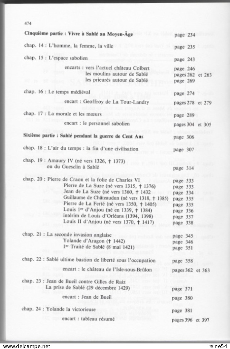 72 -SABLE SUR SARTHE Une Baronnie Médiévale 1994 Jacques Lalubie-Imprimerie Coconnier Sablé Sur Sarthe (Nbreuses Photos) - Pays De Loire