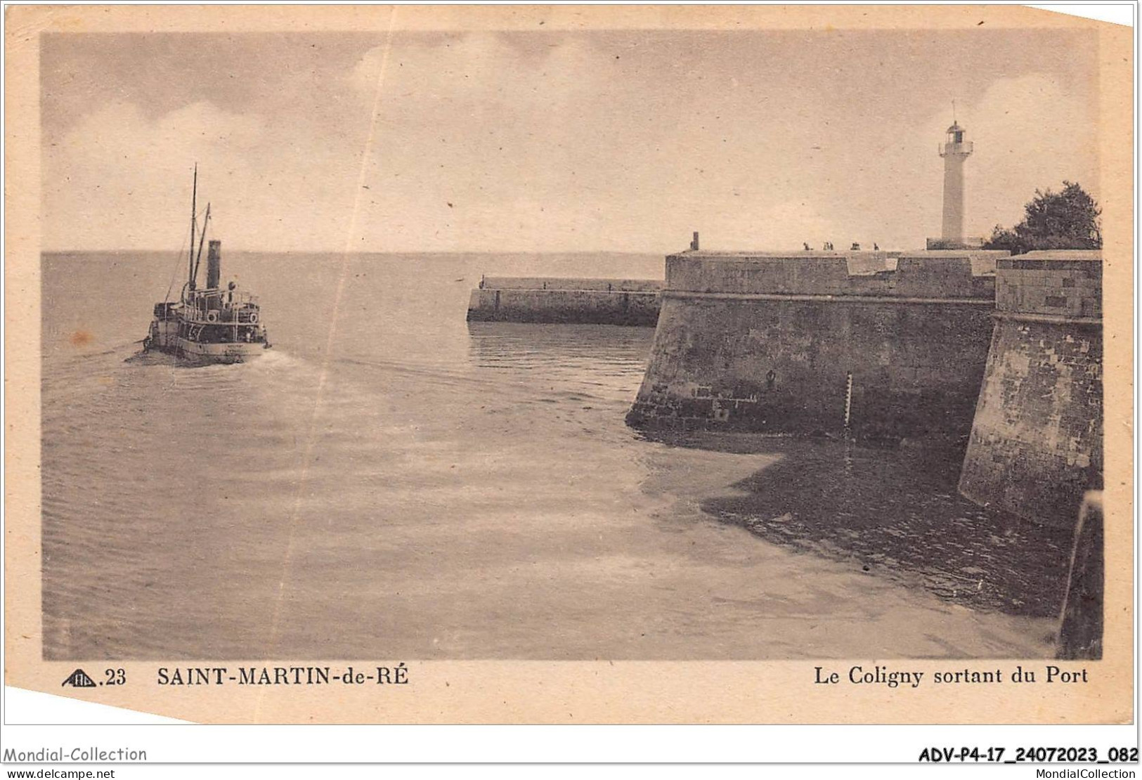ADVP4-17-0321 - SAINT-MARTIN-DE-RE - Le Coligny Sortant Du Port  - Saint-Martin-de-Ré