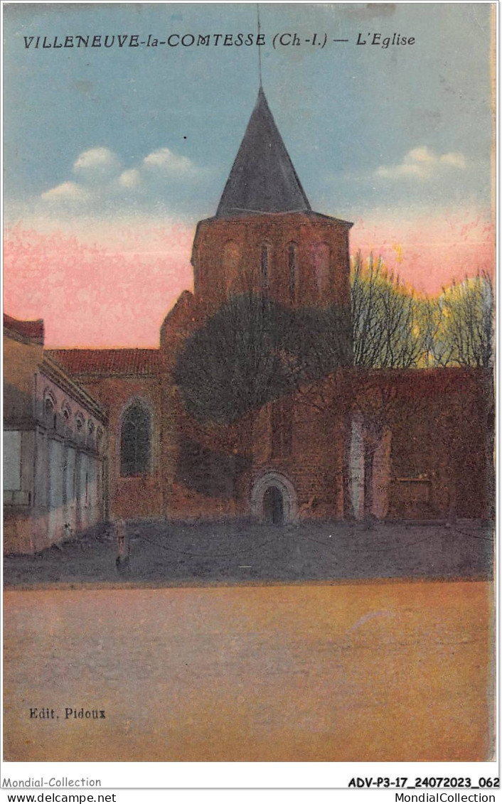 ADVP3-17-0218 - VILLENEUVE-LA-COMTESSE - L'église  - Sonstige & Ohne Zuordnung