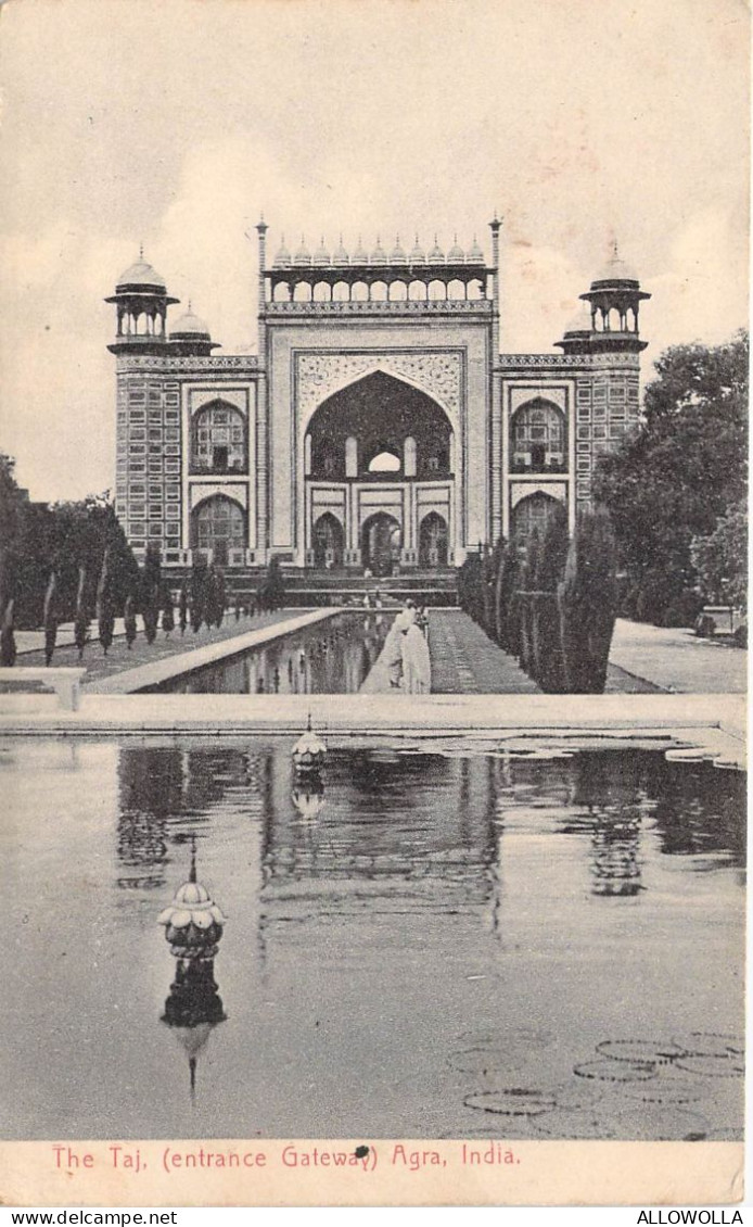 27013 " THE TAJ (ENTRANCE GATEWAY) AGRA-INDIA "-VERA FOTO-CART. POST.  SPED.1910 - India