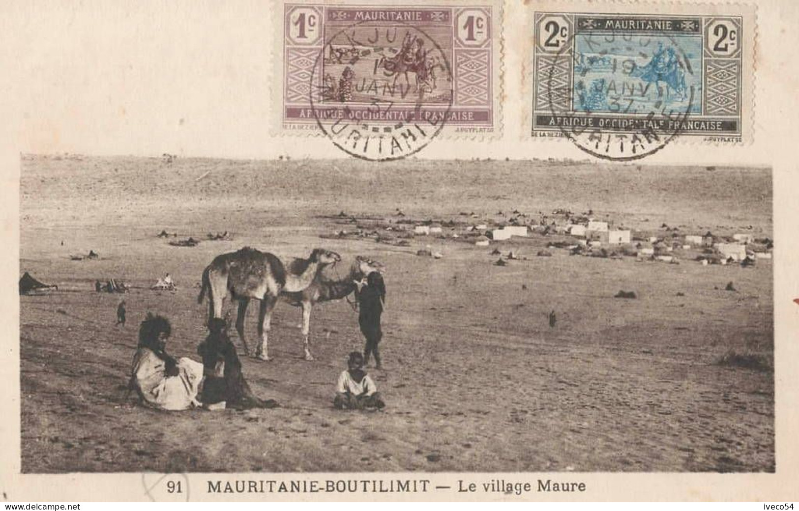 1937  Mauritanie  Boutilimit   " Village Maure " - Mauretanien