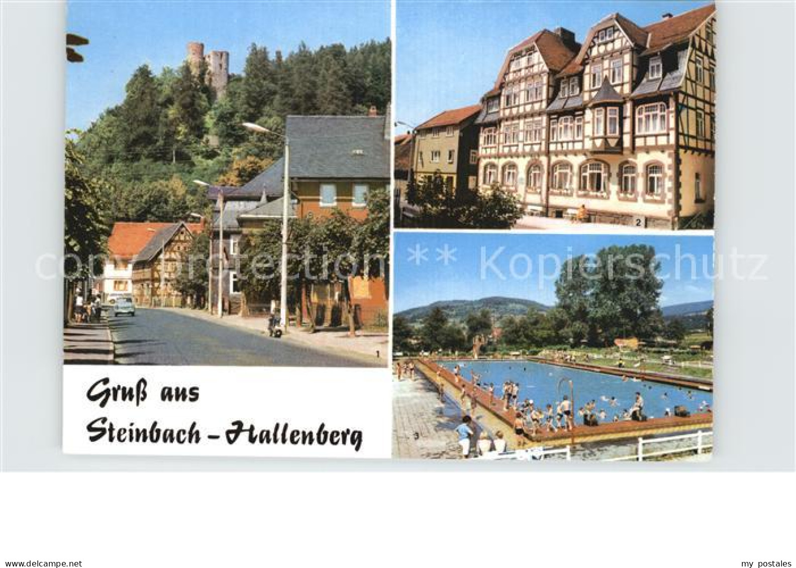 72581096 Steinbach-Hallenberg Hallenburg FDGB Erholungsheim Fortschritt Schwimmb - Schmalkalden