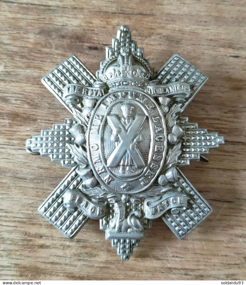 Insigne, Coiffe, Britannique, The Black Watch (Royal Highlanders) - 1914-18