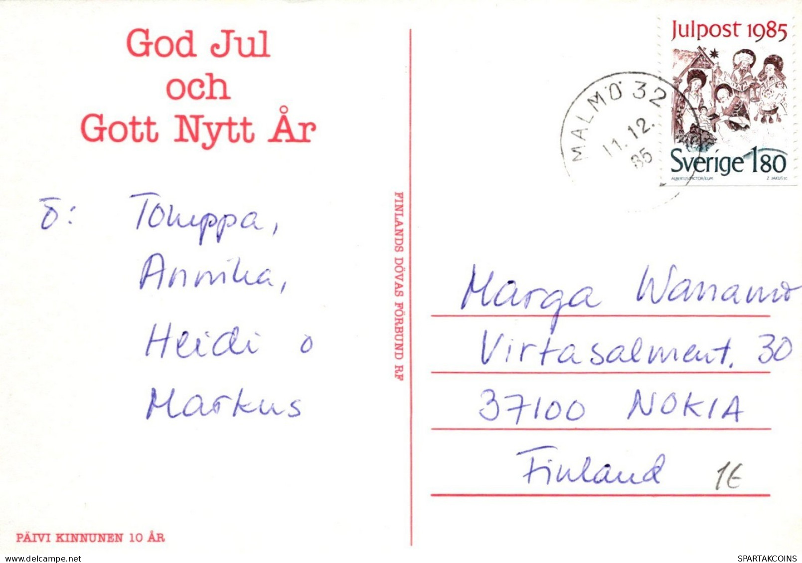 ANGE NOËL Vintage Carte Postale CPSM #PAH341.FR - Anges