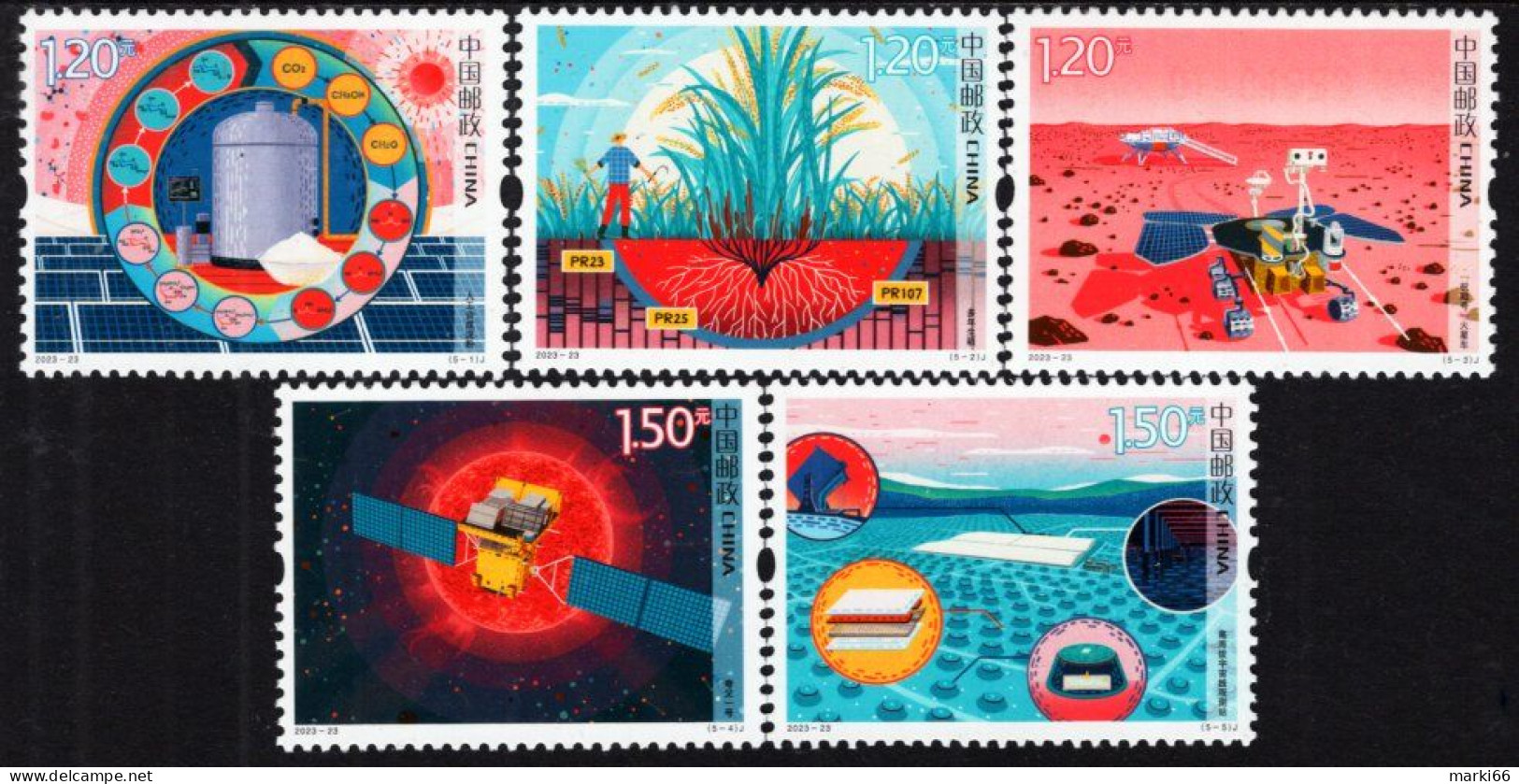 China - 2023 - Technological Innovation In China - Mint Stamp Set - Unused Stamps
