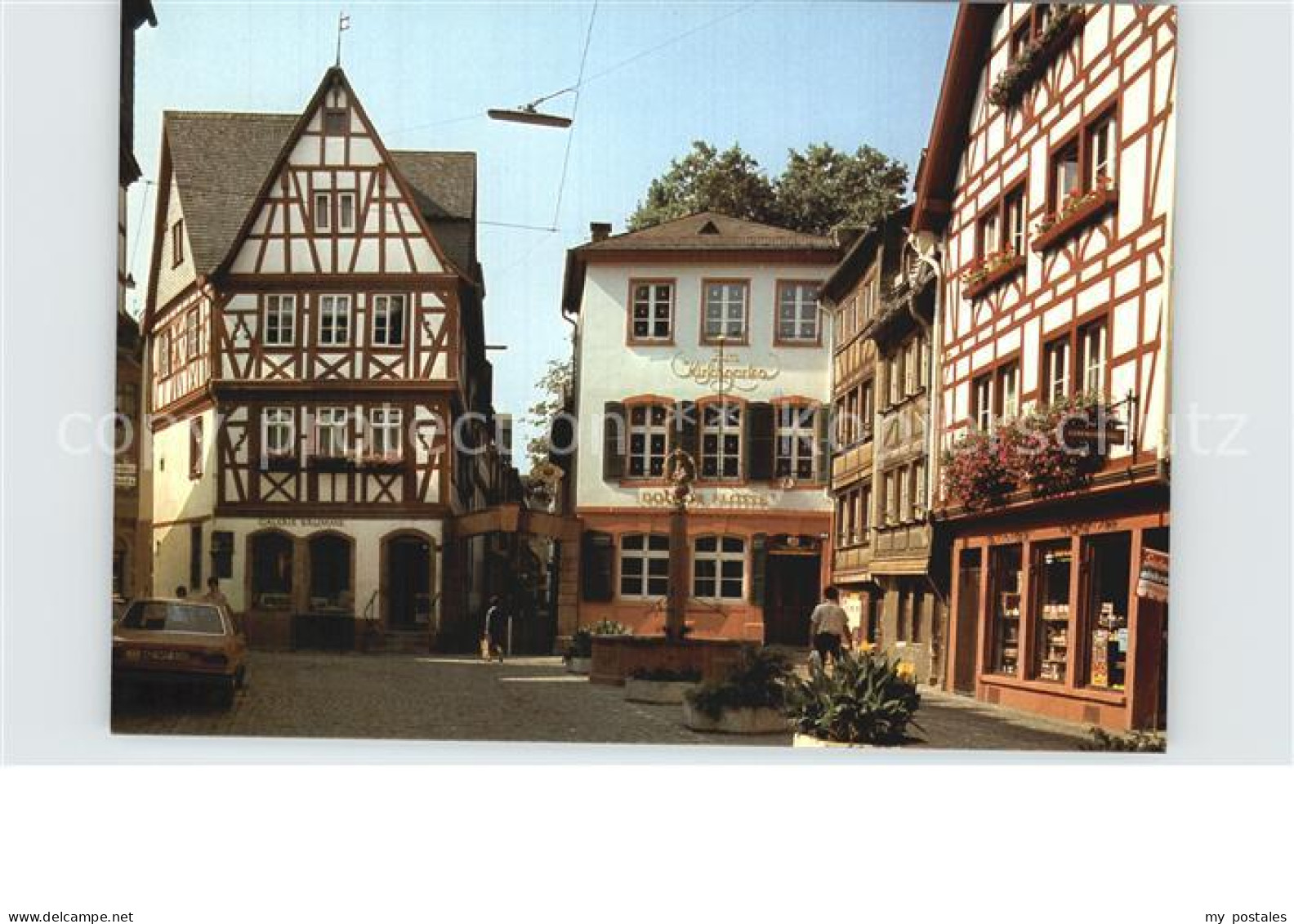 72581052 Mainz Rhein Kirschgarten Platz Hotel Restaurant Fachwerkhaeuser Mainz - Mainz