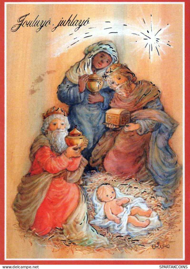 Virgen Mary Madonna Baby JESUS Religion Vintage Postcard CPSM #PBQ081.GB - Vierge Marie & Madones