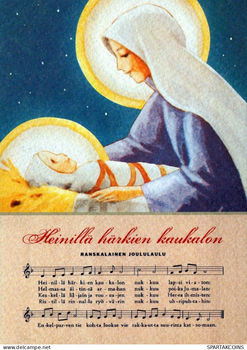 Virgen Mary Madonna Baby JESUS Religion Vintage Postcard CPSM #PBQ017.GB - Vierge Marie & Madones