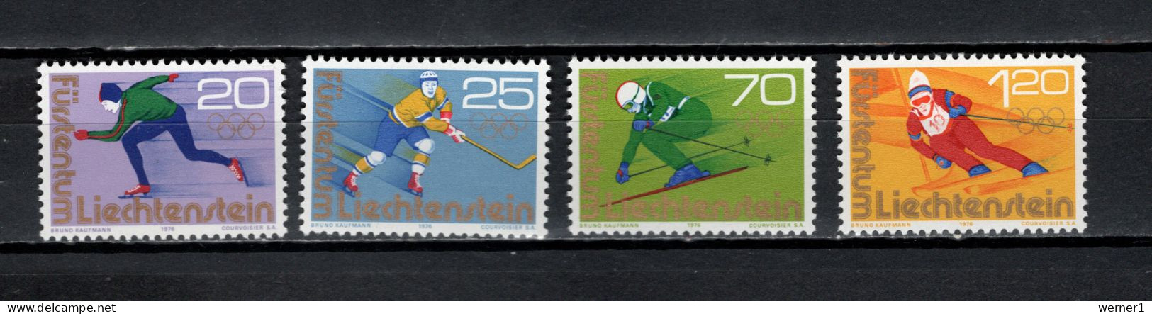 Liechtenstein 1976 Olympic Games Innsbruck Set Of 4 MNH - Winter 1976: Innsbruck