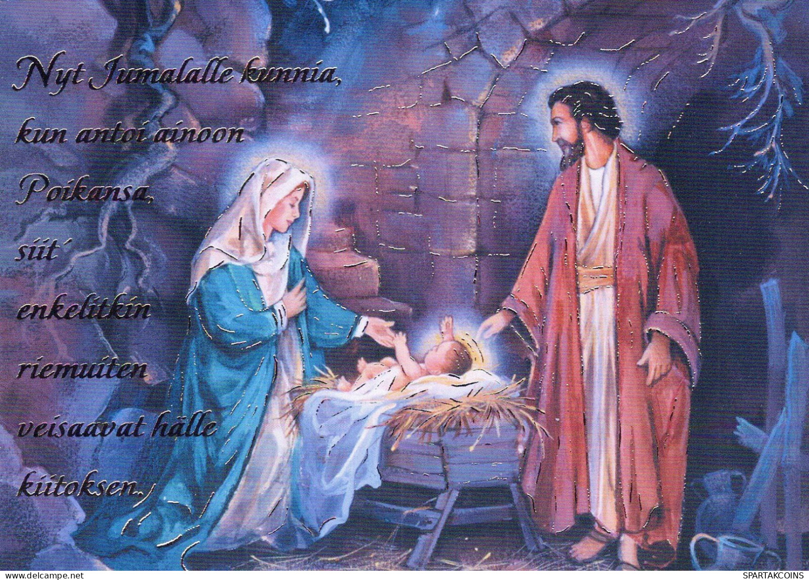 Virgen Mary Madonna Baby JESUS Christmas Religion #PBB661.GB - Vierge Marie & Madones