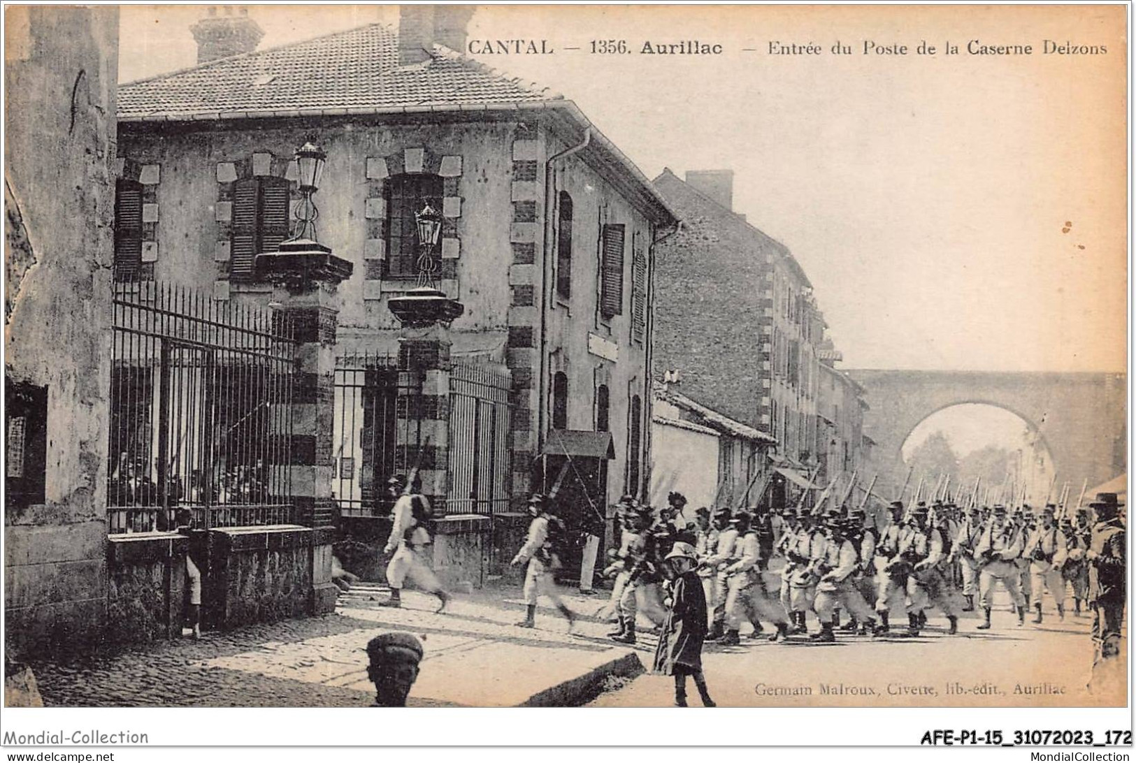 AFEP1-15-0087 - AURILLAC - Entrée Du Poste De La Caserne Delzons  - Aurillac