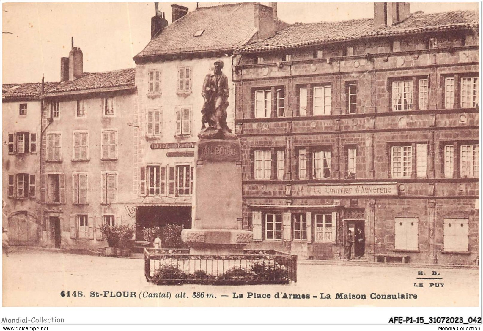 AFEP1-15-0022 - ST-FLOUR - Cantal Alt 886 - La Place D'armes - La Maison Consulaire  - Saint Flour