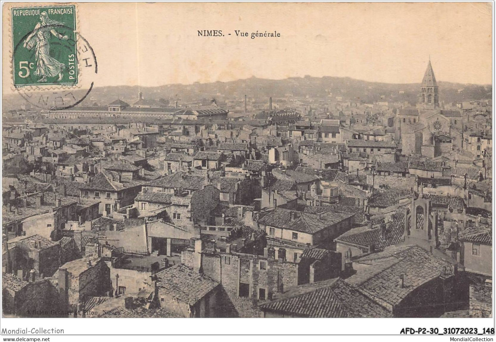 AFDP2-30-0203 - NIMES - Vue Générale - Nîmes