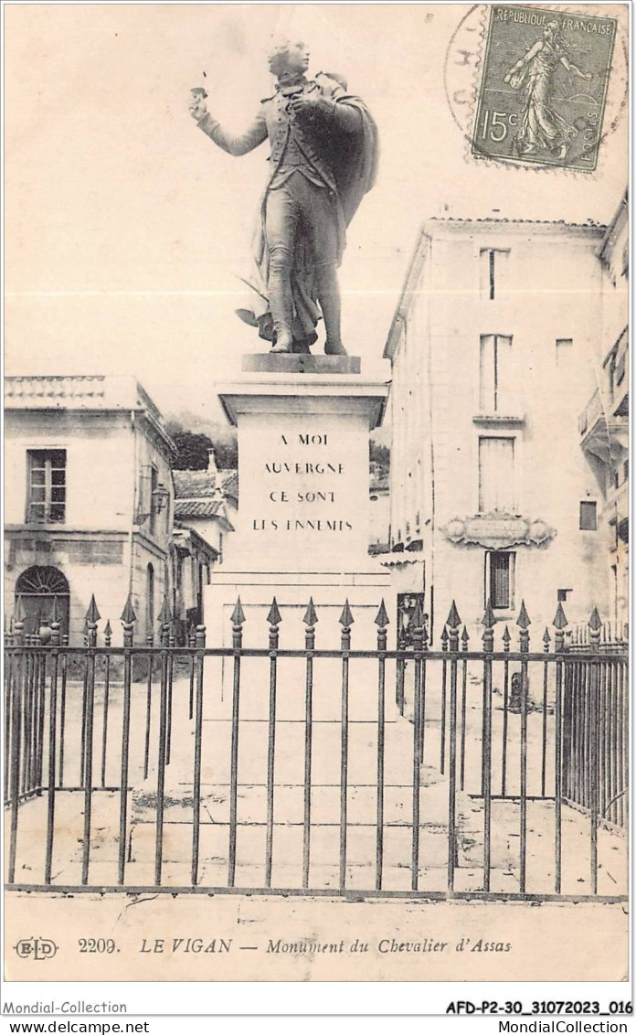 AFDP2-30-0137 - LE VIGAN - Monument Du Chevalier D'assas - Le Vigan