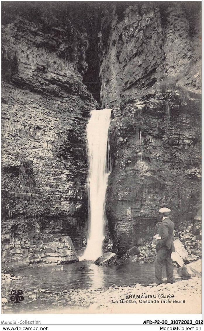 AFDP2-30-0135 - BRAMABIAU - La Grotte - Cascade Intérieure - Autres & Non Classés