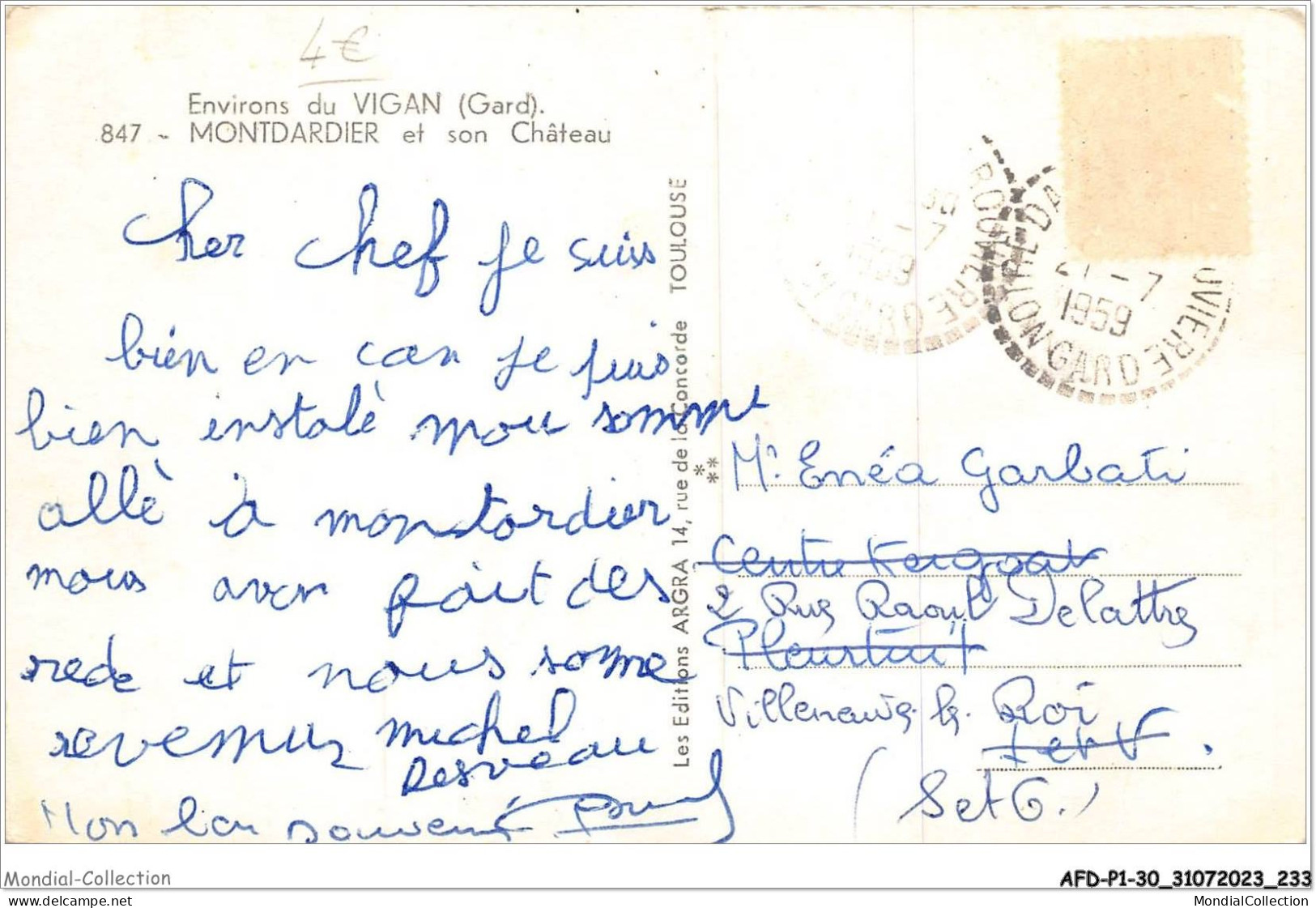 AFDP1-30-0117 - ENVIRONS DU VIGAN - MONTDARDIER Et Son Château - Le Vigan