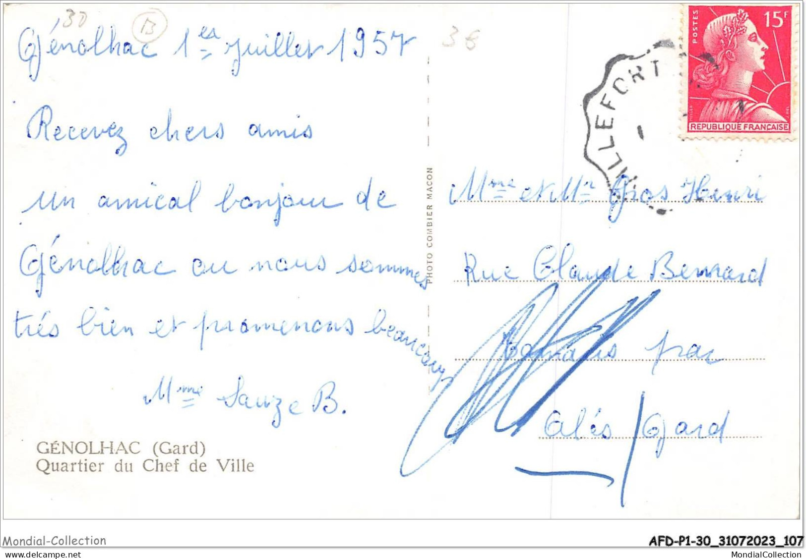 AFDP1-30-0054 - GENOLHAC - Quartier Du Chef De Ville - Alès
