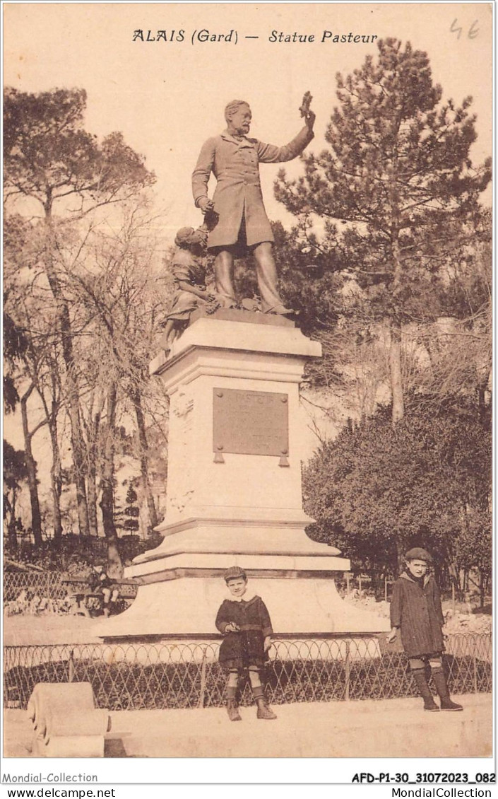 AFDP1-30-0042 - ALAIS - Statue Pasteur - Alès