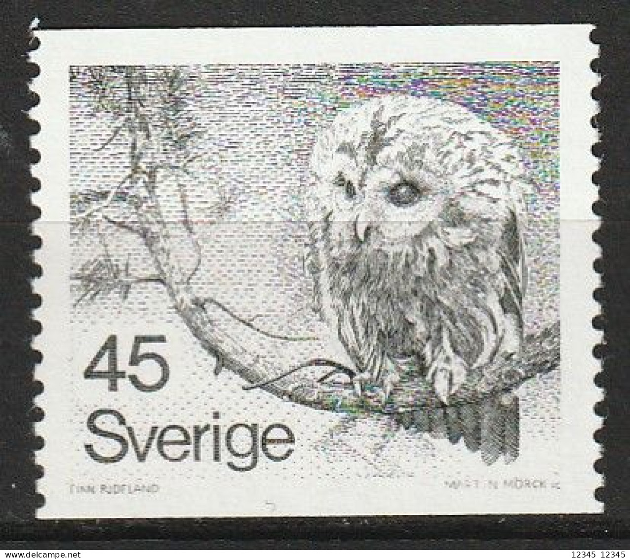 Zweden 1977, Postfris MNH, Birds, Owl - Neufs
