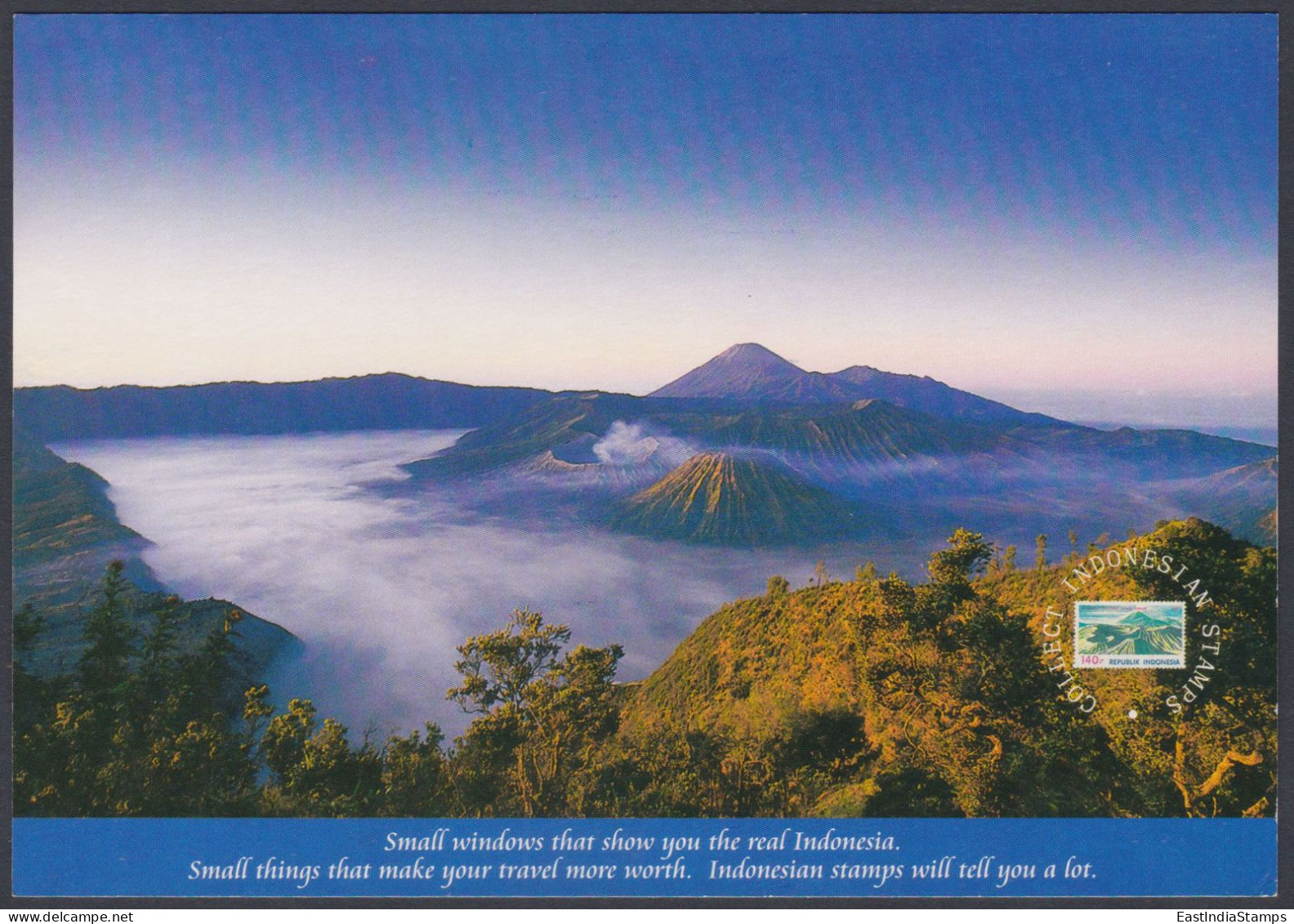 Indonesia 2000 Mint Postcard Bromo Mountain, East Java, Mountains - Indonesië