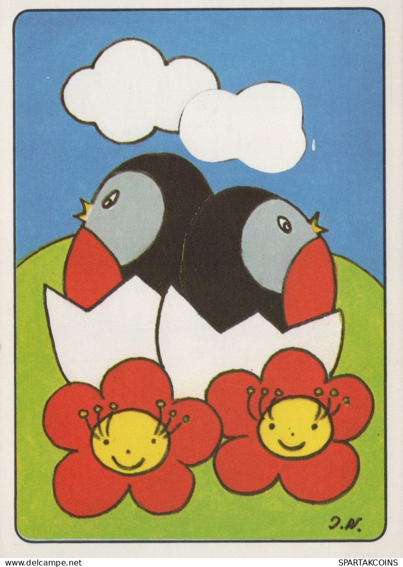 PÁJARO Animales Vintage Tarjeta Postal CPSM #PAN133.ES - Pájaros