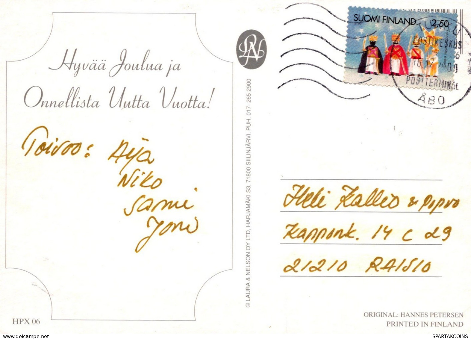 ÁNGEL NAVIDAD Vintage Tarjeta Postal CPSM #PAG901.ES - Anges