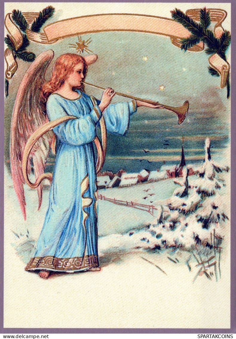 ÁNGEL NAVIDAD Vintage Tarjeta Postal CPSM #PAH411.ES - Anges