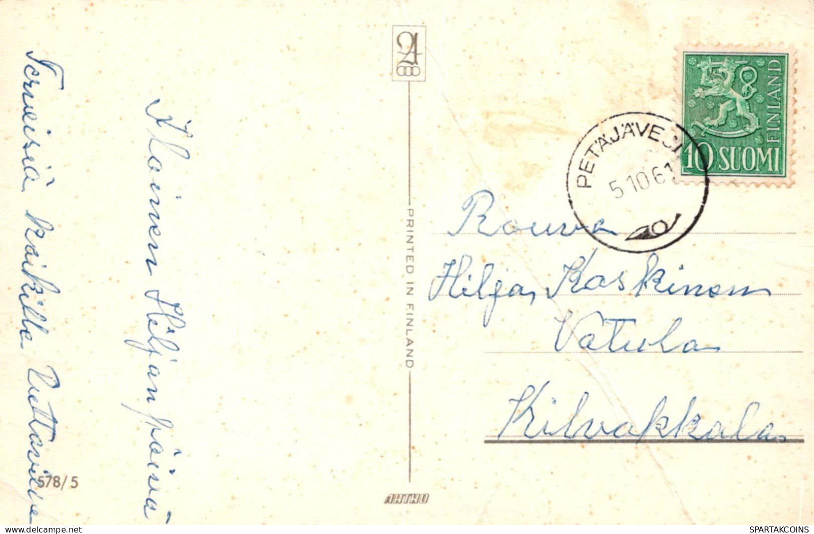 FLEURS Vintage Carte Postale CPSMPF #PKG061.FR - Fiori