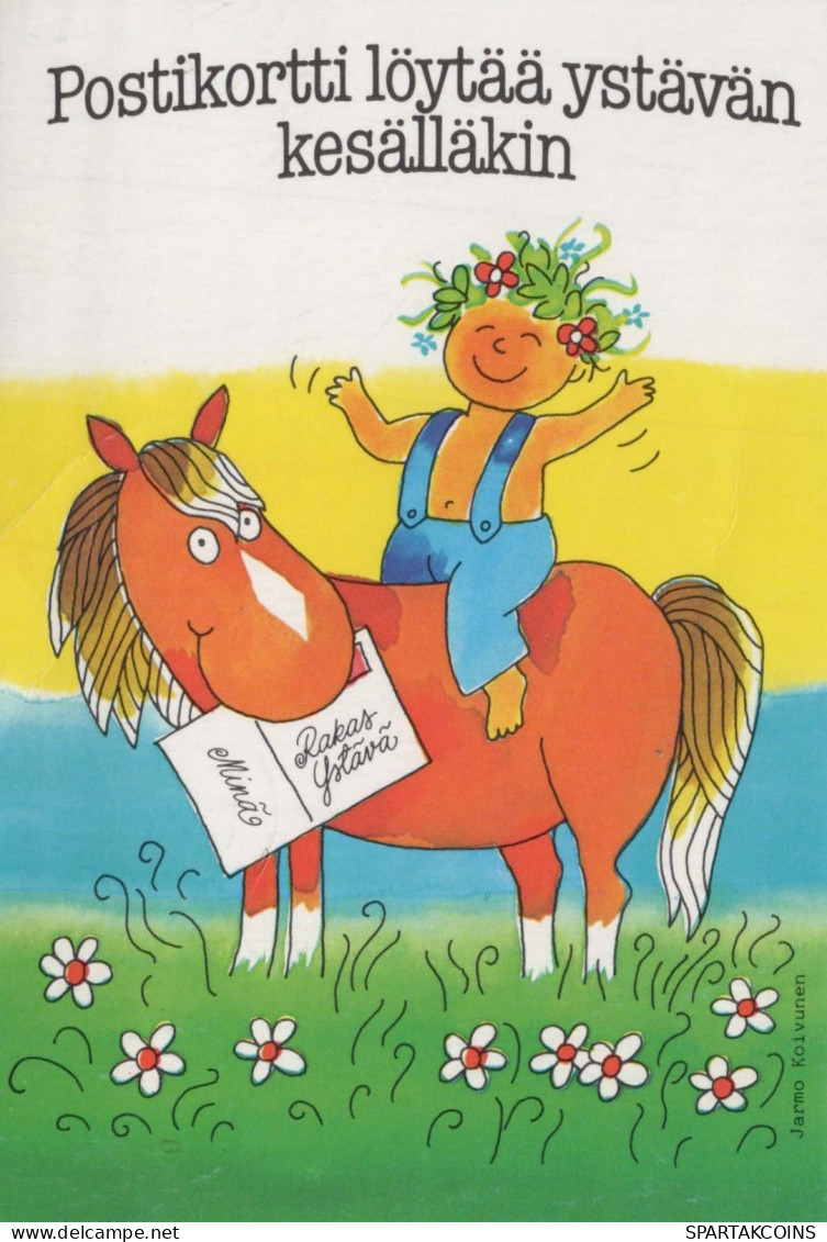 ENFANTS HUMOUR Vintage Carte Postale CPSM #PBV180.FR - Humorkaarten