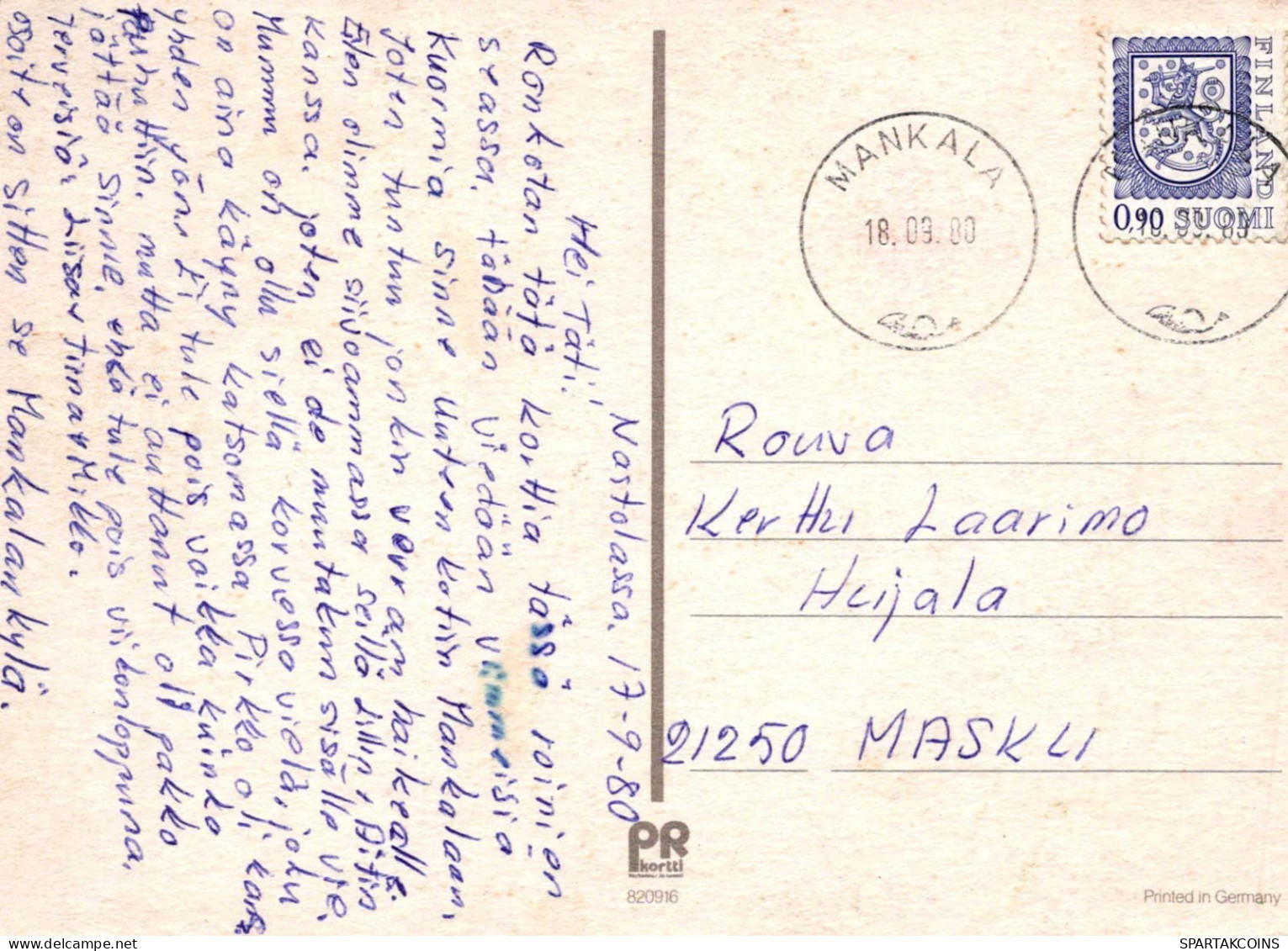 CHÈVRE Animaux Vintage Carte Postale CPSM #PBS614.FR - Autres & Non Classés