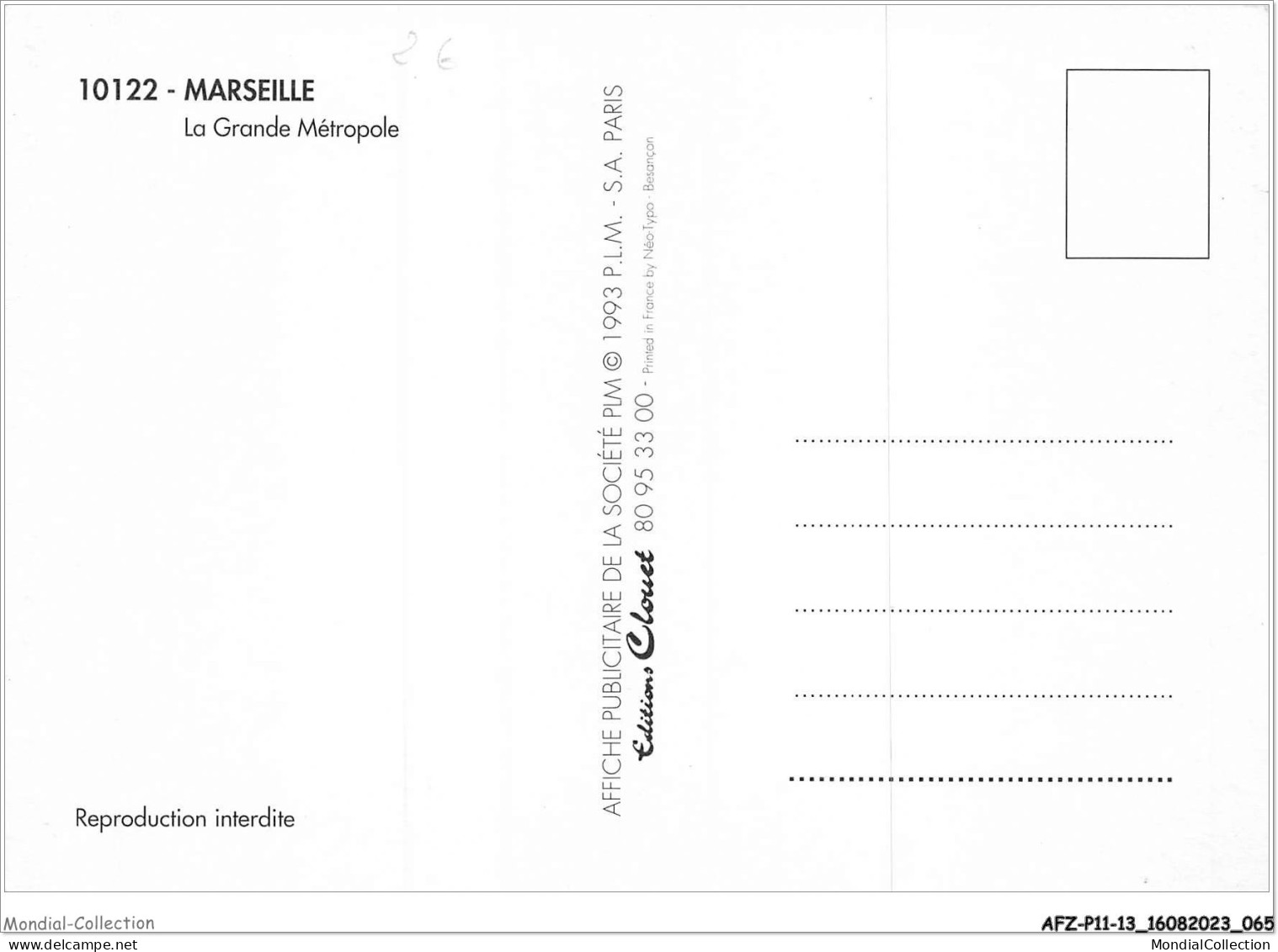 AFZP11-13-0861 - MARSEILLE - La Grande Métropole Industrielle Et Commerciale - Joliette, Zone Portuaire