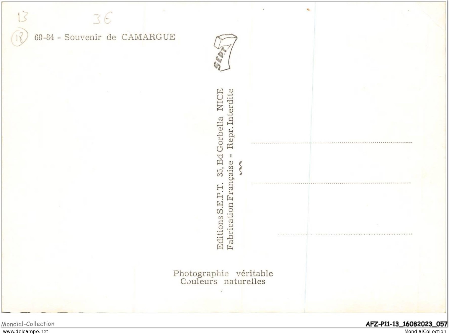 AFZP11-13-0857 - Souvenir De CAMARGUE - Arles