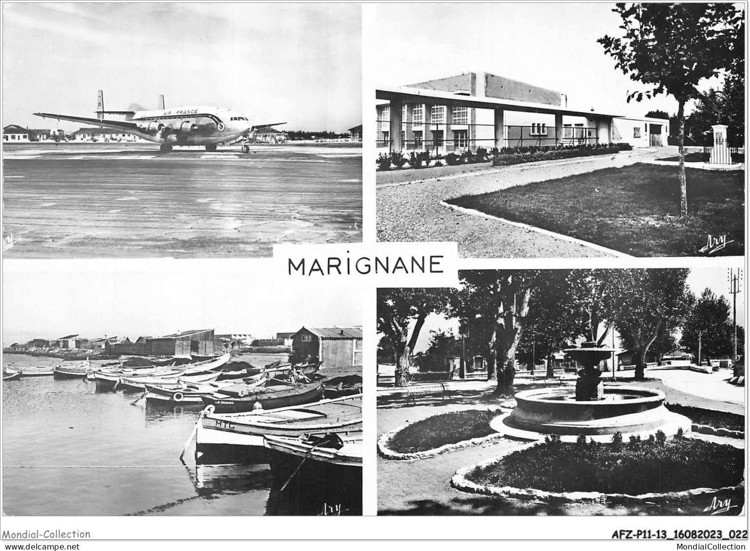 AFZP11-13-0840 - MARIGNANE - Arrivée D'un Courrier - Le Stade - Port Du Jat - La Fontaine - Marignane
