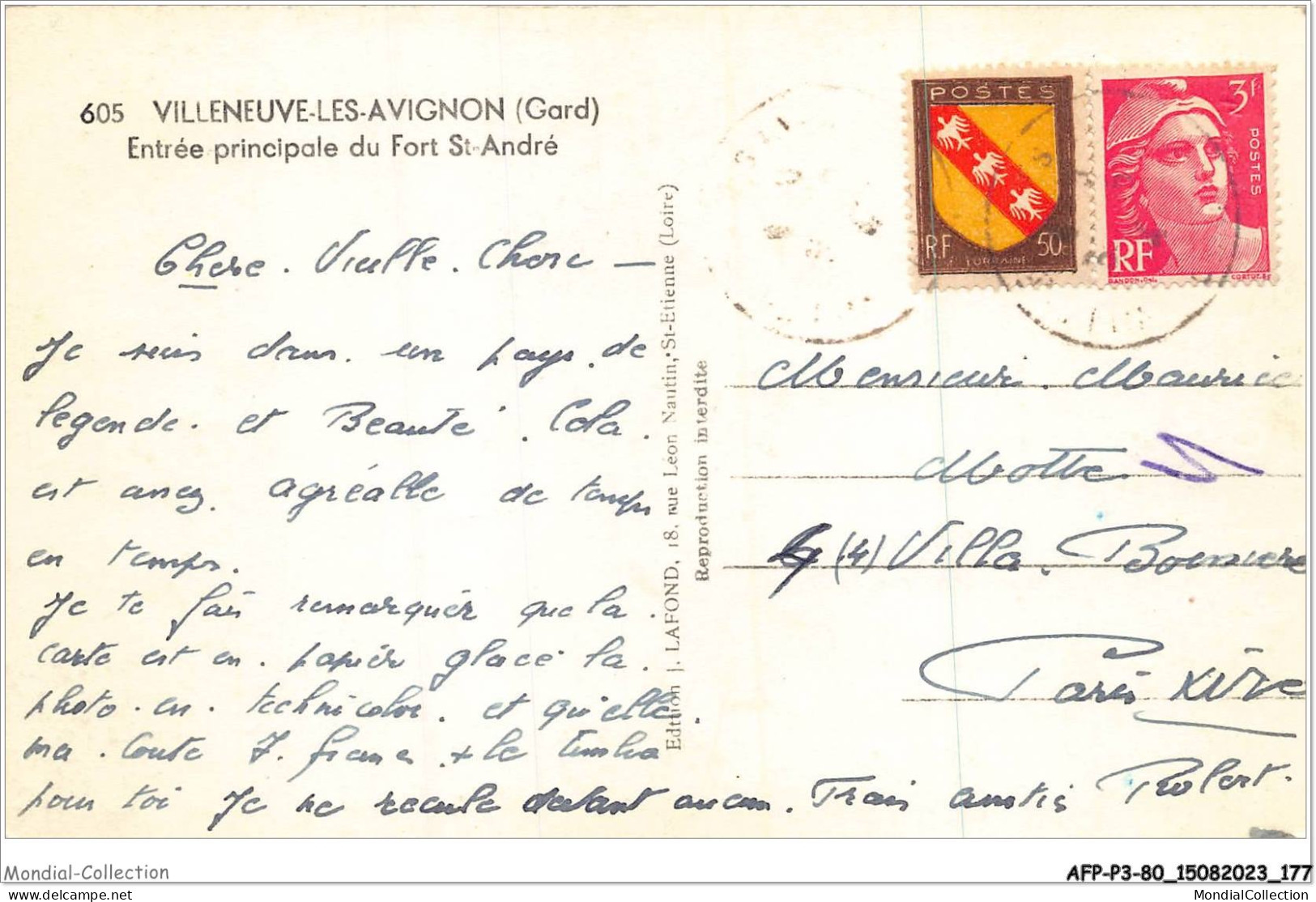 AFPP3-30-0293 - VILLENEUVE-LES-AVIGNON - Entrée Principale Du Fort ST-ANDRE - Villeneuve-lès-Avignon