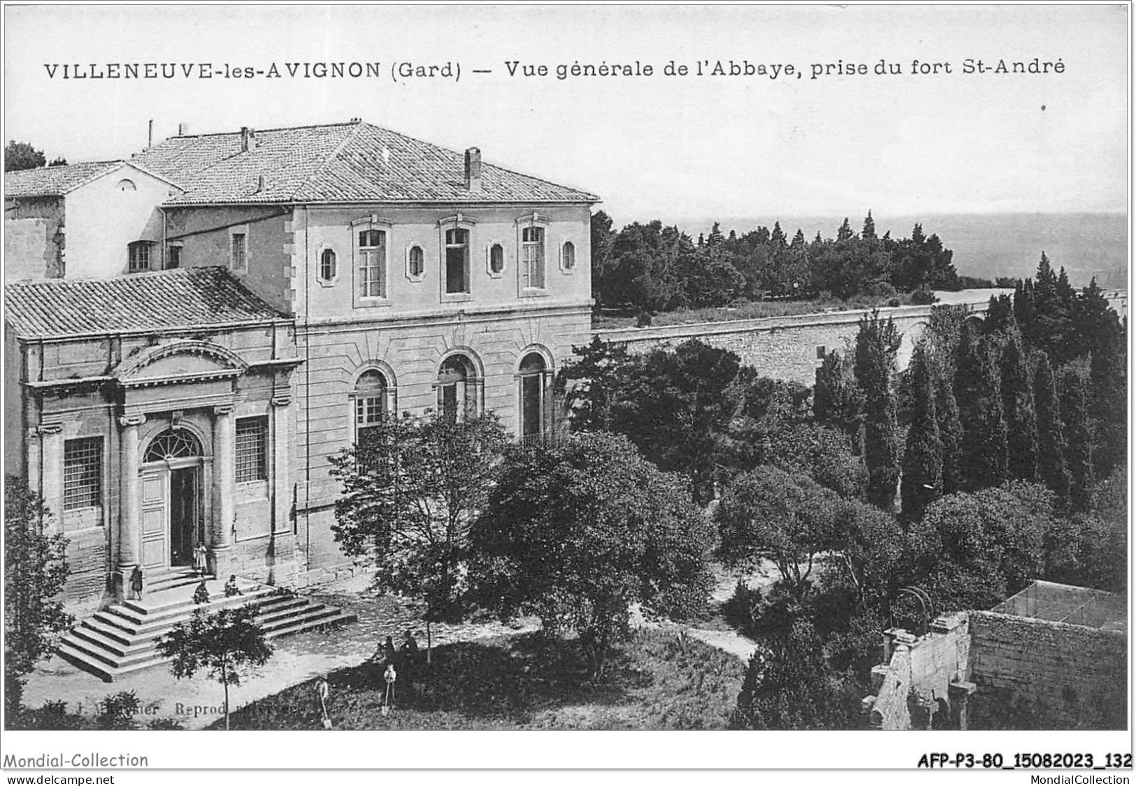 AFPP3-30-0271 - VILLENEUVE-LES-AVIGNON - Vue Generale De L'abbaye - Prise Du Fort St-Andre - Villeneuve-lès-Avignon