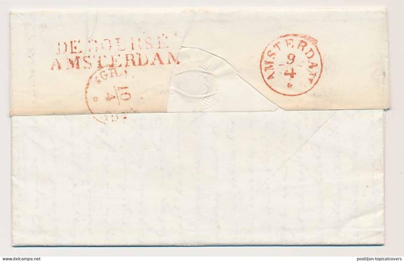 Edam - DEBOURSE AMSTERDAM - S Gravenhage 1840 - ...-1852 Prephilately