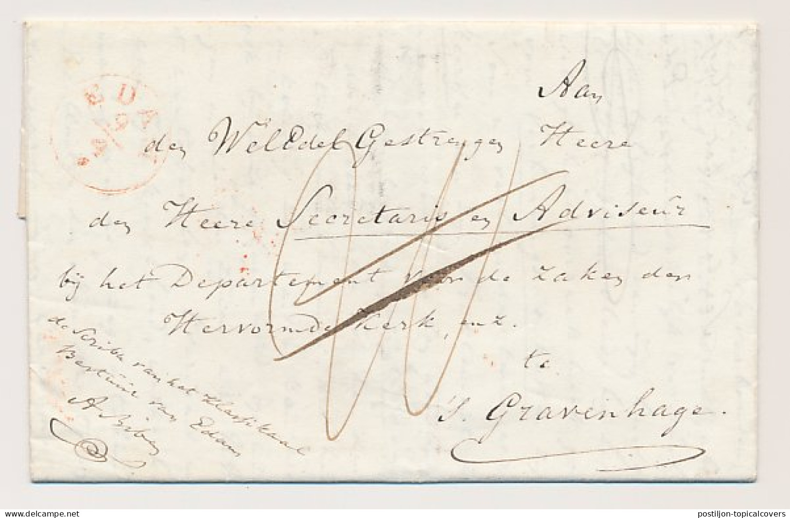 Edam - DEBOURSE AMSTERDAM - S Gravenhage 1840 - ...-1852 Préphilatélie